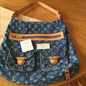 monogram denim Louis Vuitton Baggy GM